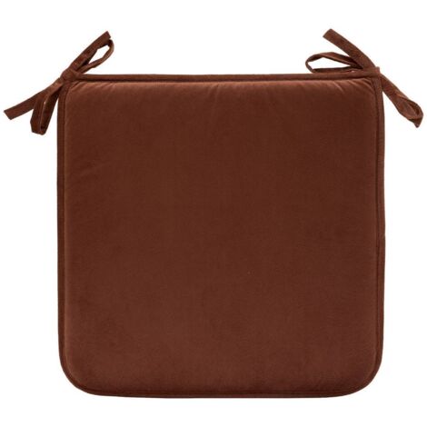 Stuhlgalette Lilou braun tonka 38x38cm - Atmosphera créateur d'intérieur