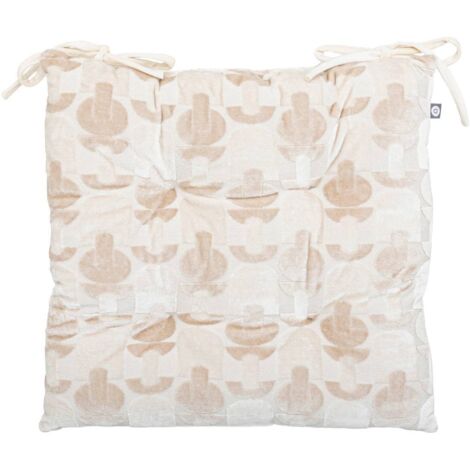 Stuhlgalette Luna Jacquard Leinen 38x38cm - Atmosphera créateur d'intérieur