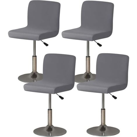 L&H-CFCAHL Stuhlhussen 4er Set Stretch Stuhlbezüge, Stuhlbezug, 4-teilig, Barhocker-Bezug, graue Farbe, Esszimmerstuhlbezug, universell, abnehmbar, waschbar, modern, langlebig