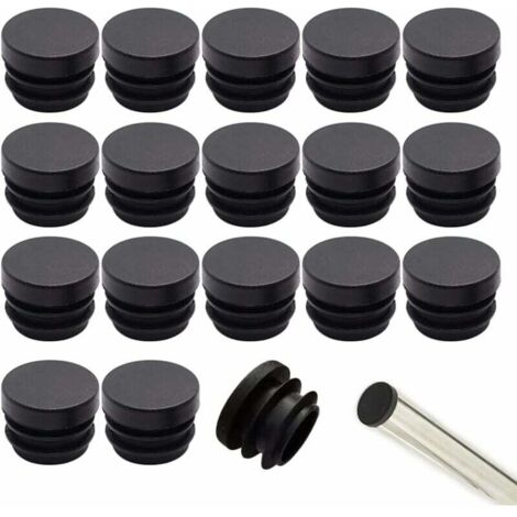 Stuhlkappe, 16 mm, 32 Stück, Stuhlkappe, runde Kunststoffkappe, Kappen, Stuhlrohrkappen, Stuhlfußkappe, Stuhlbeinschutz