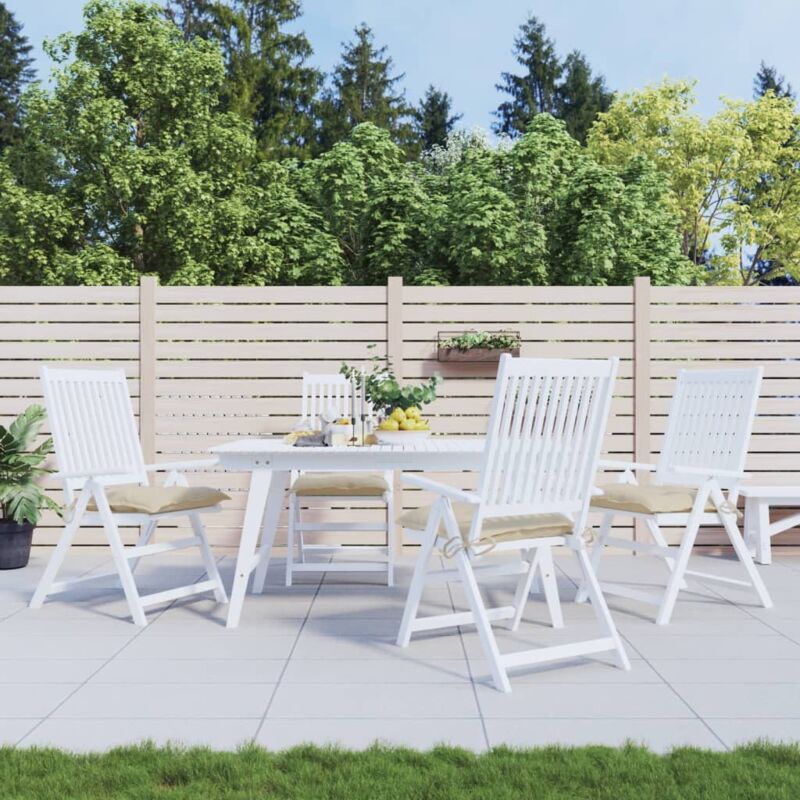 Palettenkissen 4 Stk. Beige 50x50x7 Cm Oxford-gewebe Vidaxl