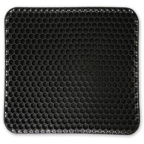 Stuhlkissen, Atmungsaktives Gelkissen, (schwarz) Anti-Dekubitus-Kissen, Druckentlastendes Orthopädisches Kissen mit rutschfestem Bezug für Auto/Büro/Zuhause/Rollstuhl
