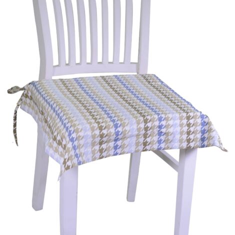 Stuhlkissen aus Stoff in London Air Force Blue cm40x40h4