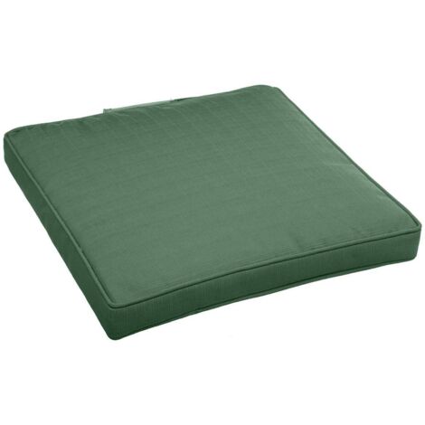 Stuhlkissen mit Klettverschluss Korai Olivgrün - 40 × 40 × 4 cm - Polyester