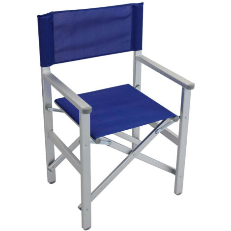 Stuhlstuhl näherer Regisseur vom Text Aluminium Beach - Blue