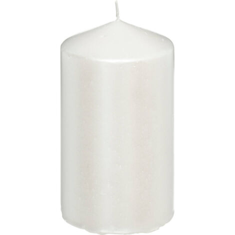 Stumpenkerze, glänzend, 12 cm