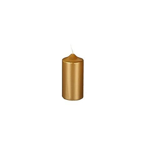 STUMPENKERZEN, GOLD, Ã 60MM, 130MM, 1STÃCK PAPSTAR 13668