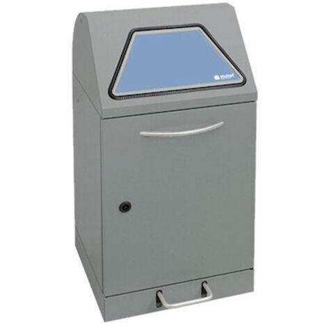 Stumpf Abfalltrennung Modul-Vario 45 graualu-struktur ProSlide-System 45l + Trethebel - 625-045-1-1-100