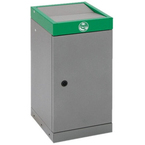 Stumpf Sortssystem ProTec-Plus, graualu/6024, verzinkter Innenbehälter, 30 Liter