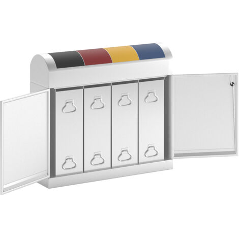 Stumpf Tri des déchets TD 4 gris clair Seau intérieur 4x 45l - 5601007