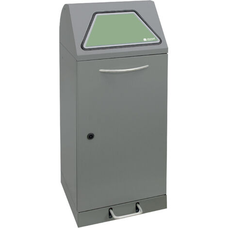 Stumpf Tri sélectif Modul-Vario 75 gris alu-structure seau intérieur 75l + pédale - 625-075-1-2-100
