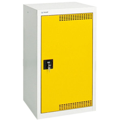 Stumpf Umweltschrank BP-1 lichtgrau / signalgelb + 2 Auffangwannen - 7591062