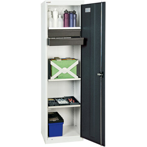 Stumpf Werkzeug- und Materialschrank 3000, RAL 7035/7016, 2 Schubladen, 3 Wannen