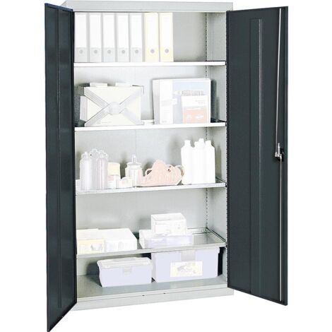 Stumpf Werkzeug- und Materialschrank 3000, RAL 7035/7016, 4 Wannen