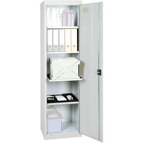 Stumpf Werkzeug- und Materialschrank Serie 3000 lichtgrau + 4 Auszugsböden - 3005007