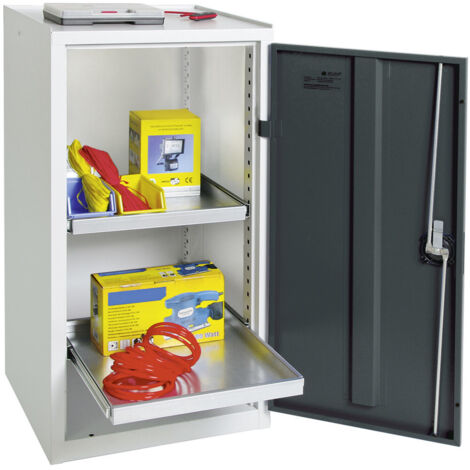 Stumpf Werkzeug- und Materialschrank Serie 3000 lichtgrau / anthrazitgrau + 2 Auszugsböden - 3001571