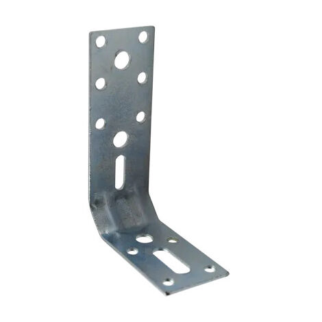 Stumpfer Winkel mit Verstärkung an quadratischen Enden, aufgesetzte Montage, 35x70x100 mm.