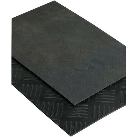 Stuoia effetto martellato l. 1,4 m L. 10 m spessore 3 mm nero NR / SBR rotolo MÖLLER (confezione da 14)