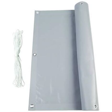 STUOIA OMBREGGIANTE PVC CON CORDA - mt.6x0,90h. COLORE GRIGIO CHIARO