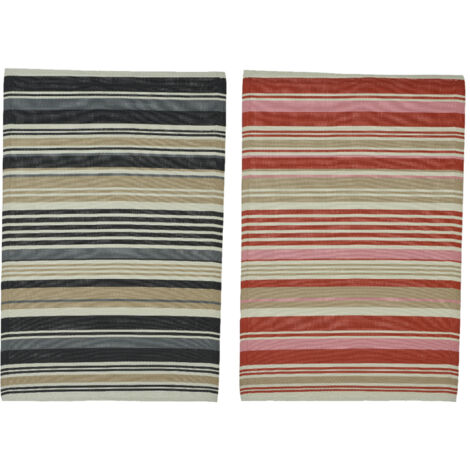 STUOIA STRIPE PP 180X120CM BLU / BEIGE / ROSSA.
