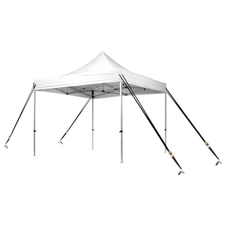 INTENT24 Sturmsicherung Pavillonsicherung Faltpavillon 10 m mit Erdnägeln - Zusätzliche Sicherheit, Stabilität für Ihr Pavillon Faltzelt Partyzelt von PROFIZELT24 Windschutz NEU