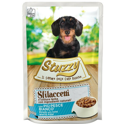 CIBO UMIDO PER cani Stuzzy 6 bustine bocconcini prosciutto da 100g alimento  cane EUR 3,60 - PicClick IT