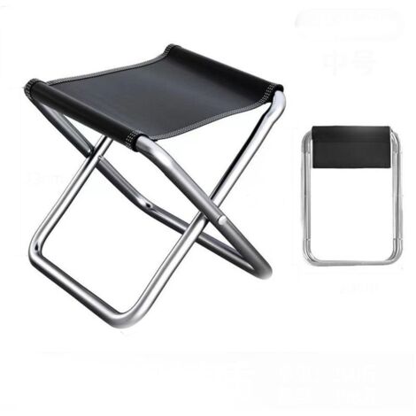 Style de poche entièrement pliable + sac de rangement gratuit Grand camouflage Tabouret pliant, tabouret de pêche portable, tabouret de camping pliant, tabouret de pique-nique, siège de métro, taboure