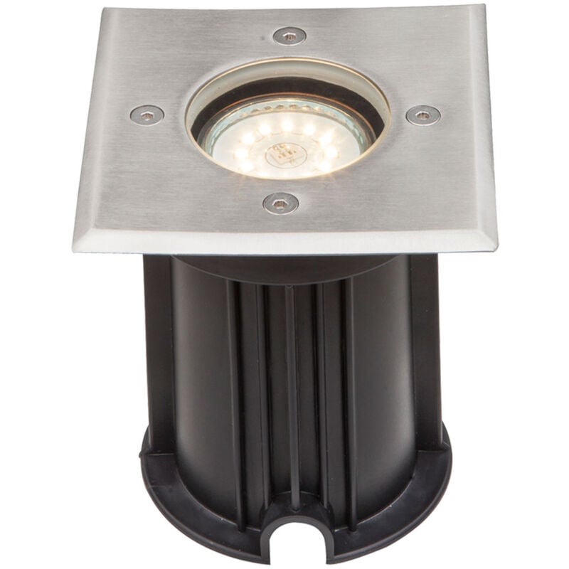 Etc-shop - Lampe d'installation au sol télécommande jardin cour projecteurs allée lampe spot dimmable dans un ensemble comprenant des ampoules led rvb