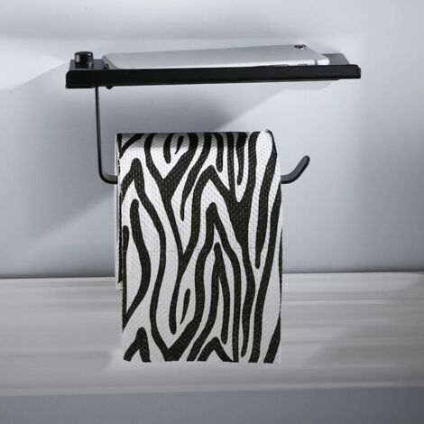Style européen salle de bains ménage toilette noir porte-serviettes en papier porte-papier boîte à papier espace aluminium papier support pour téléphone