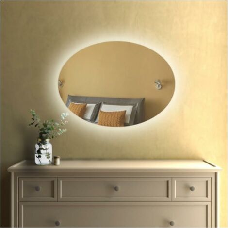 STYLE GLASS Specchio Bagno Rotondo BUBBLE DA 70 cm, Specchio