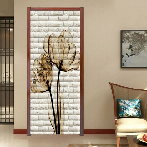 StyleG 77x200 cm 3D Adesivo per Porta Cantina per Vini Foto Murale Adesivi Murali Trompe l'oeil Carta da Parati Impermeabile in PVC per Camera da Letto Bagno Cucina Decor Adesivi per Porte