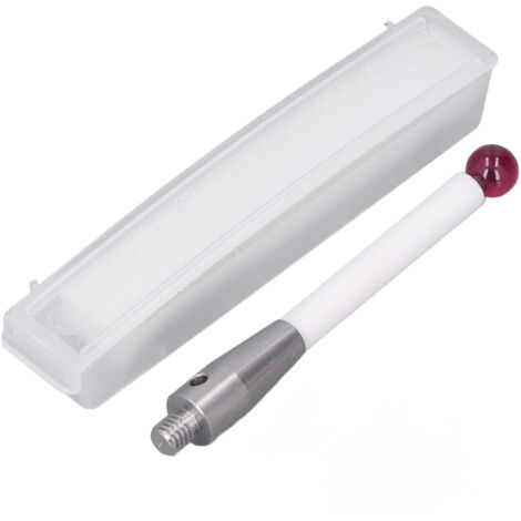 Stylet pour palpeur de MMT avec tige en acier inoxydable et céramique, bille de 6 mm, outil de palpage pour MMT avec filetage M4