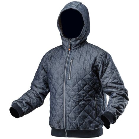 stylische Arbeitsjacke, gesteppt, Jeansoptik S