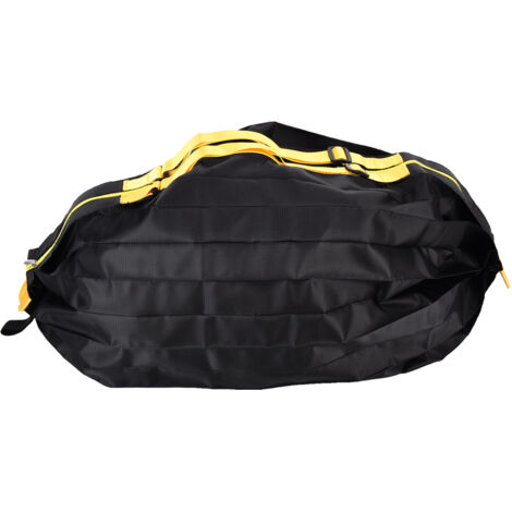 Stylish Reusable Shopping Bag Oxford Cloth Portable Foldable High Capacity Shoulder Bag Waterproof TotePure Black