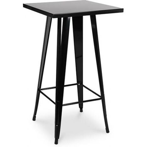 Stylix Bar stool table - 100cm Black Iron, Metal - Black