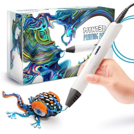 Stylo 3D - Affichage OLED - Régulation Précise de la Température 140 à 230 °C - Débit Réglable - Filaments PLA Inclus - 1 Pièce