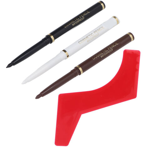 Stylo à Barbe Anti-transpirant, Kit de Modelage Ergonomique avec Pochoir