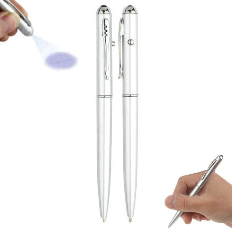 Stylo à Encre Invisible avec Lampe UV pour Messages Secrets, Détection de Faux Billets et Cadeaux d'Anniversaire pour Enfants