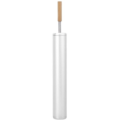 Stylo à huile bordure multifonction en alliage d'aluminium pour travail du cuir DIY - Argenté