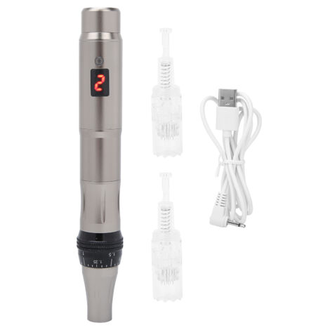 Stylo à Micro-Aiguilles Électrique pour Soins du Visage à Domicile et Salon
