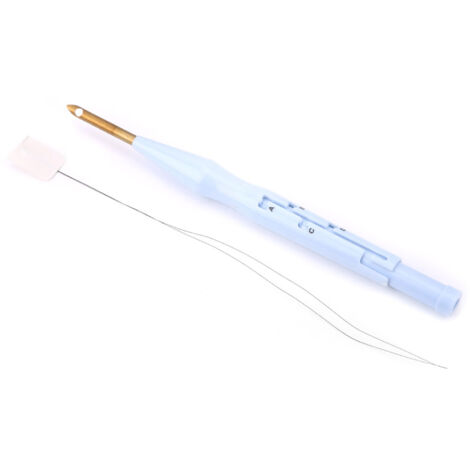 Stylo à poinçon ajustable pour broderie DIY - Kit d'aiguilles créatives