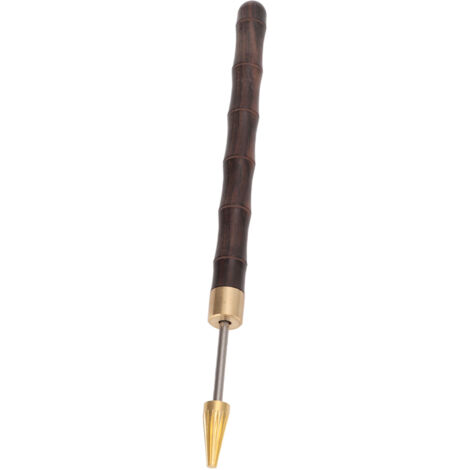 Stylo à Teinter pour Cuir avec Manche en Bambou Naturel - Outil DIY Travail du Cuir