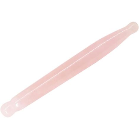 Stylo acupuncture quartz rose guasha naturel, grattoir spa yeux outil jade cristal rose