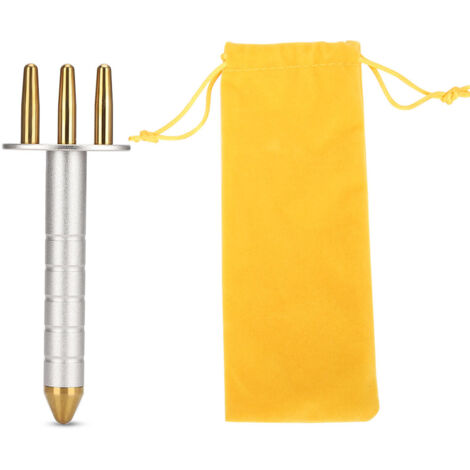 Stylo de Massage Drainant 3 Branches pour Soins du Visage et Détente des Méridiens