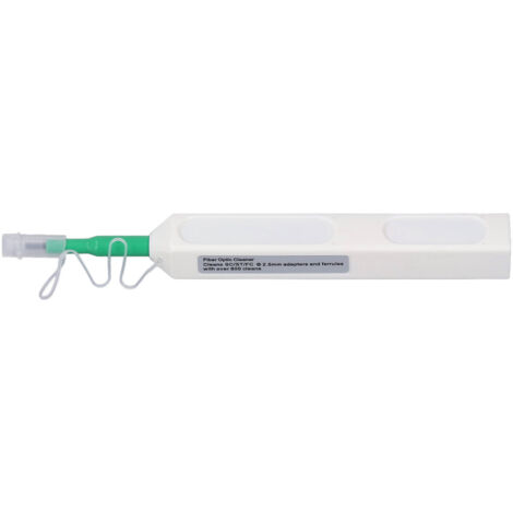 Stylo de Nettoyage à Fibre Optique avec Alarme Sonore, pour Connecteurs SC/FC/ST/LC, Faible Perte 180°