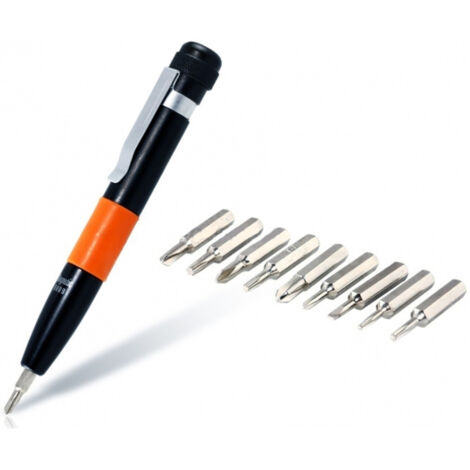 Stylo De Précision Multifonction 10 En 1 9 Pointes Tournevis Torx De Poche Magnétique