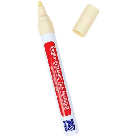 Stylo de remplissage de joints étanche pour carrelage - Accessoire léger pour la restauration des murs et sols carrelés - Beige