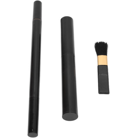 Stylo de Remplissage pour Barbe et Moustache, 3 Pièces Double Embout Résistant à l'Eau, Brun Foncé