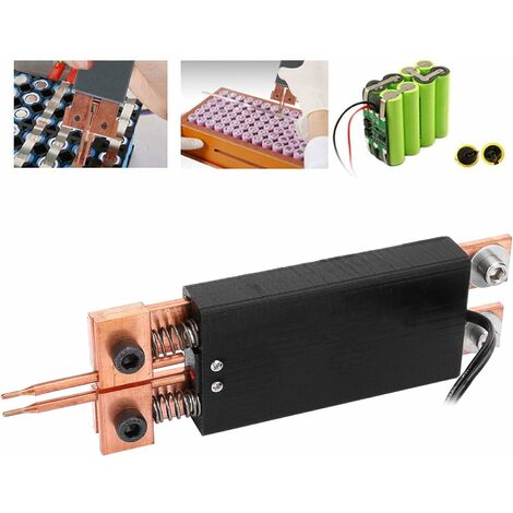 Stylo de soudage par points de type intégré, outil de soudage portatif à déclenchement automatique 18650 noir pour l'industrie Stylo de soudage par points à double ressorts industriel Stylo à souder é,Versailles