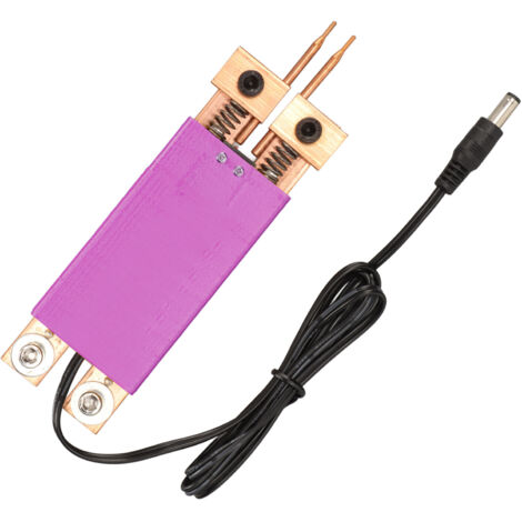 Stylo de soudure par points automatique 4-12V, pour acier inoxydable et métaux, usage professionnel et bricolage, violet.
